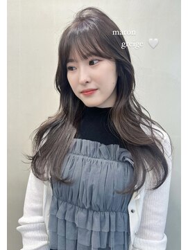 フェブ(fev) ［fev_otoha］maron greige ＋ layercut