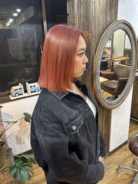 ワン エイティー ディグリース 恵比寿(180°One Eighty Degrees.) ハイトーンカラーミルクティーベージュブリーチダブルカラー