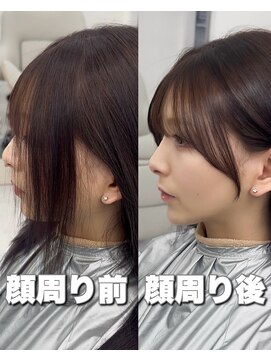 アマトウキョウ アユンチェ(AMA TOKYO×AYUNCHE) 韓国ヘア　2wayバング  レイヤーカット くびれヘア  顔周り/