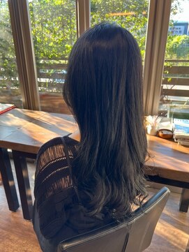 ヘアーレナータ 八王子(HAIR RENATA) 30代40代髪質改善アッシュブラック艶感ストレート透明感赤み消し