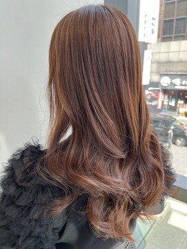 エアー 銀座タワー(AIR) プレミアムケアカラー/髪質改善/ツヤ髪スタイル【榛葉】
