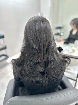 アクション 心斎橋店(ACTION) ブリーチ無しグレージュ　レイヤーカット　髪質改善