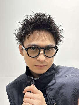 ネイビー(NAVY) ラフスパイキーショート