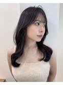 姫カットレイヤー/暗めカラー/韓国風巻き/レイヤーカット北千住