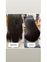 カリネバイフィエル(CALINER by Fier)&nbsp;◎髪質改善ストレート ビフォーアフター◎