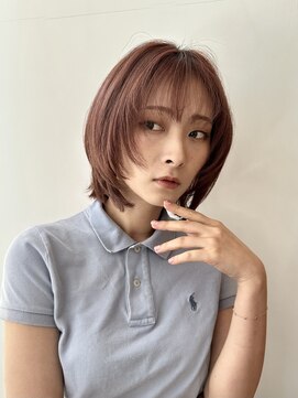 ビュートリアム ギンザ(BEAUTRIUM) 顔周りレイヤーボブレイヤーカットブロンドカラーくびれヘア