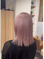 カスクバイブラァー(CASK BY BRAH) ブリーチ2回の薄ピンク!