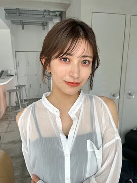 タストウキョウ 表参道(tas TOKYO) 結んで可愛い顔周りカット似合わせ顔まわりレイヤーカット