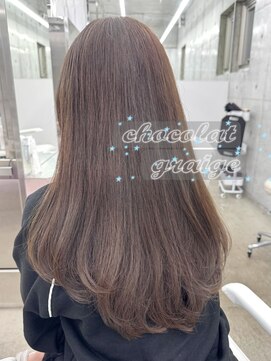 エヌアイ オモテサンドウ(ni omotesando) 上品韓国◇暗め透明感ショコラグレージュ顔周りレイヤー