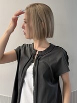 ステン(sten)&nbsp;透明感ミルクティーベージュボブ