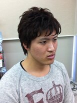 カットアンドシェーブ 髪心地 ベーシックパーマで無造作１分スタイリングウェットショート