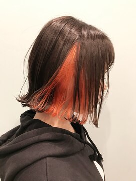 オーティティ(O-TETE) O-tete インナーカラータイプオレンジビフォーアフター