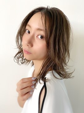 チョビー 銀座(chobii) 外ハネ似合わせ小顔カットデジタルパーマイルミナカラー