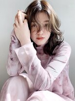 アイティー バイ アルバム 浦和店(IT by ALBUM) ニュアンスウェーブ_ココアブラウンフリンジウェーブ_37554