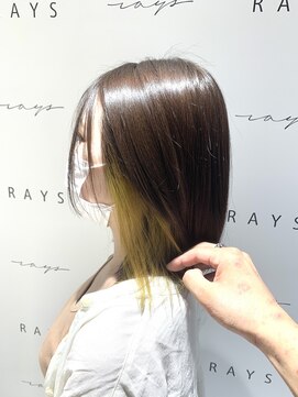 ハニー(HONEY by Chord) イヤリングカラー×レモンイエロー