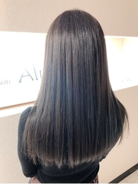 アルム(hair salon Alum) 『 大人女子の暗髪カラー☆ グレー×ハイライト 』