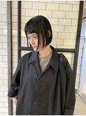 ぱつっとボブ