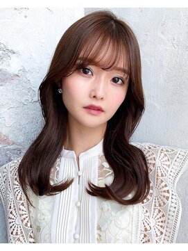 アフロート ルヴア(AFLOAT RUVUA) るなstyle 大人可愛いモテ髪ヘア 20代30代40代 ショコラブラウン