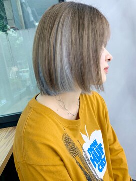 アイティー バイ アルバム 中野店(IT by ALBUM) インナーカラー_外ハネボブセクションカラー_39259