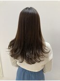 酸性ストカール暗めのシャドールーツ極太アイロン毛先ワンカール