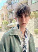 ニュアンスパーマのマッシュ・大人ウェーブとシルエットがキレイ