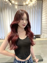リリー(Lilley) 【lilley内堀】天神韓国ヘア×ワインレッド×顔まわり