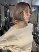 ポピンズ(poppins)&nbsp;シンプルベージュボブ