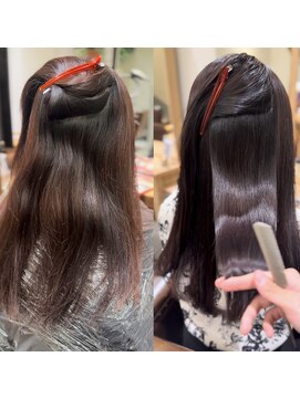 ローネス ギンザ(LONESS ginza) くびレイヤー薄めバンググレージュカラーピンクベー ジュパーマ