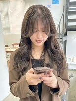 ヘアー アイス 御器所本店(HAIR ICI) くびレイヤーエモージュ小顔カットシースルーバング大人ガーリー