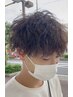 【メンズ人気No.1】カット+スパイラルパーマ（Sh込）　￥13420→￥11000