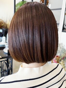 レポヘアー(Repos hair) 20代30代40代髪質改善カラーアッシュブラウン艶感大人ボブ