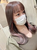 ランプ ヘアー(lamp hair)&nbsp;【lamp斉藤】イヤリングカラー×ピンクベージュ