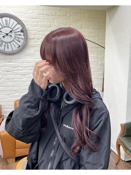 ジーテ 渋谷(gite) 柔らかボルドーカラー「渋谷/髪質改善/髪質改善TR」