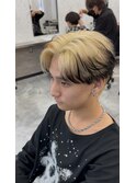 【Ryo】センターパートウルフコンマバング＆エンドカラー