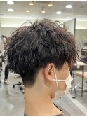 ツイストスパイラルパーマツイストパーマメンズマッシュパーマ