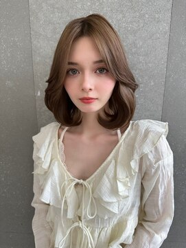 ロンド マーレ 天神大名店(Lond mare) ピンクブラウン/暖色カラー/カシスピンク/韓国ヘア/顔周りカット