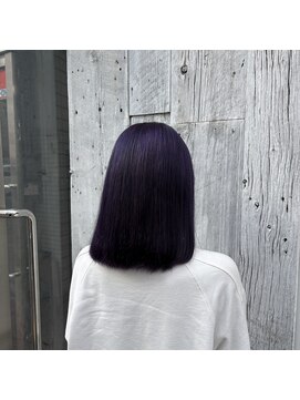 アン(Hair make un) ディープパープル！