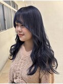 ロングとネイビーカラー【天間　彩香】