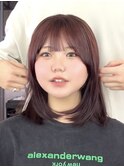 小顔可愛いレイヤーカット×アッシュカラー10代20代30代