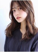 20代30代40代シースルーバング×ゆるふわショコラアッシュ
