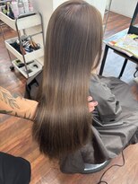グランルッソ 岡山駅前(GRAN LUSSO)&nbsp;ハイライト髪質改善　コントラスト弱め
