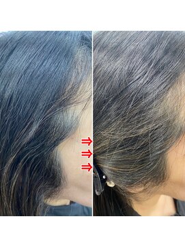 ヘアーズ サエミ 白髪ぼかし