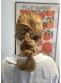 お呼ばれヘア◎小慣れ感◎あみおろしヘアセット