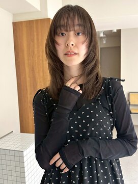 フィルムス 新宿(FILMS) 暗めカラー/レイヤーカット/くすみベージュ/ボブ/新宿