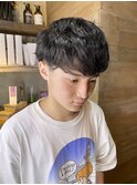 メンズカット　メンズパーマ　フェザーパーマ　シャドウパーマ