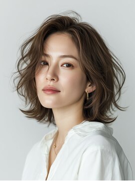 ビフィーノ リルネ(Bifino Rilune) クラゲヘアー/小顔/ココアベージュ/オリーブグレー/川西