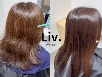 リブ バイ ボクノ(Liv by bokuno)の写真/[縮毛矯正/髪質改善]ダメージをケアし自分らしいカラーを。専門店だから叶う、憧れのツヤ髪を日常に。
