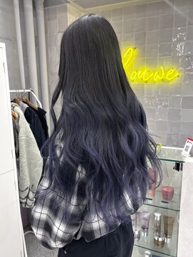 ローウェ 渋谷(Louwe) パープルシルバーグラデーション 【ayami】