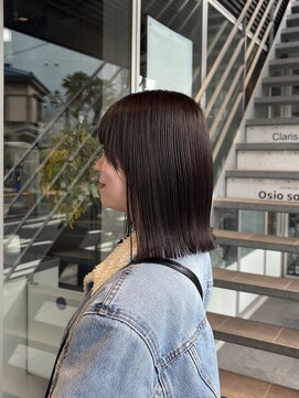 クラリス バイネオ 武蔵小杉(Claris by neo) 結べるぷつっとボブにグレージュ◯武蔵小杉