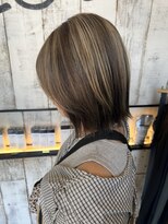 ロイズ ヘアデザイン アンド スパ(LOES)&nbsp;デザインハイライト×コントラストハイライト×ベージュカラー